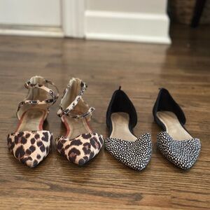Old Navy Leopard and Black Patterned Flats